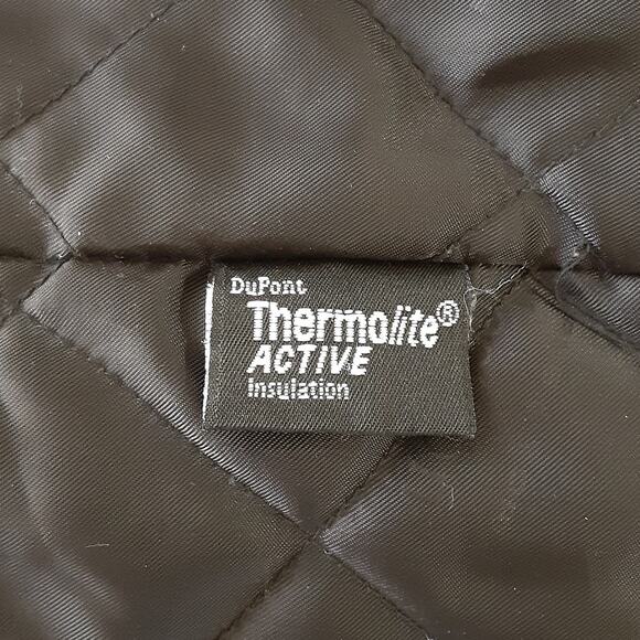 RoundTree & Yorke Mens L Bomber Jacket Zip Front Military Aviator Zip Out Lining - Picture 14 of 16